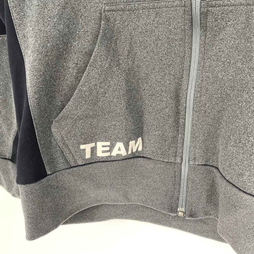 Peloton Team Sport-Tek Full Zip Hoodie Gray Black Men’s Size Small Activewear - Picture 5 of 8